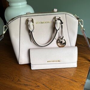 Michael Kors Blush Crossbody Bag and Wallet